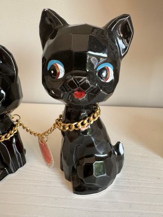 Japón Gatos cerámica Vintage