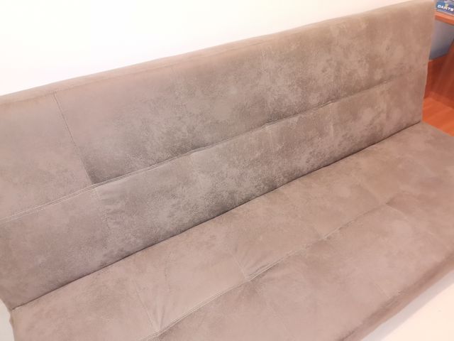Sofá cama gris - Sofá-cama de tela