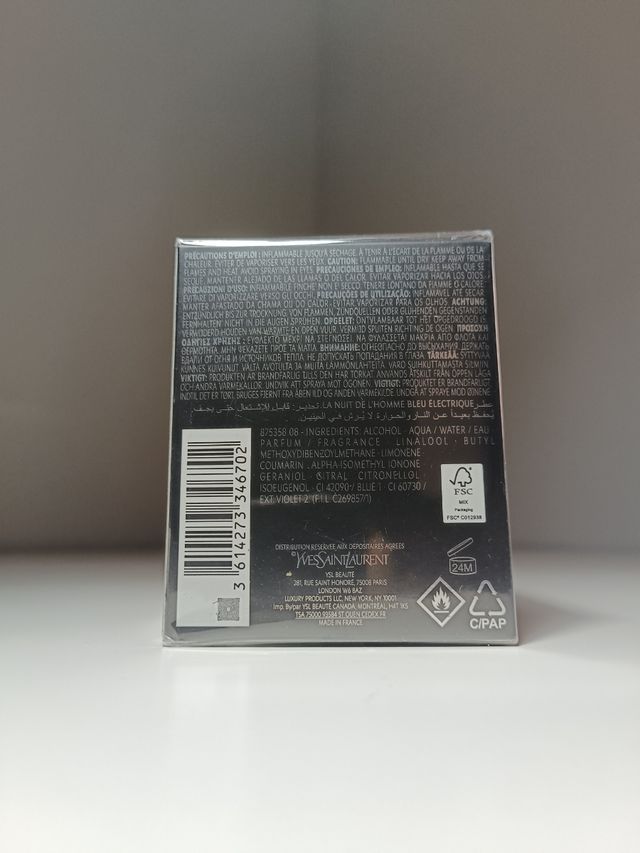 Yves Saint Laurent La Nuit de L'Homme Bleu Electri