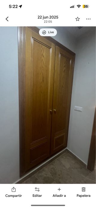 Armarios empotrados roble.