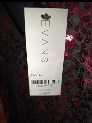 Camiseta lentejuelas Evans - Talla 54/56