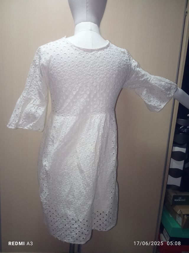 Vestido blanco verano - media manga