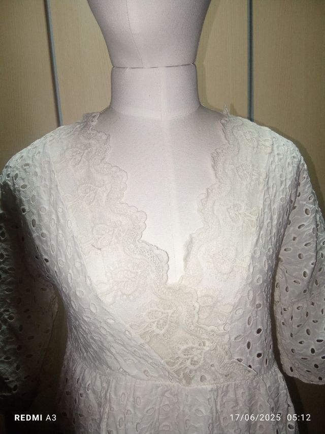 Vestido blanco verano - media manga