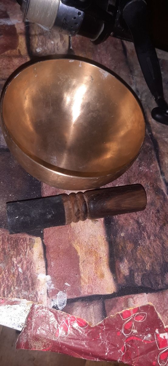 Cuenco Tibetano Bali 18x9cm + Palo