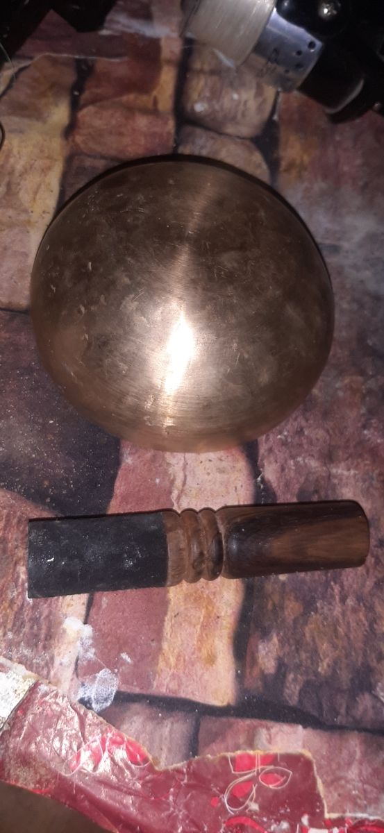 Cuenco Tibetano Bali 18x9cm + Palo