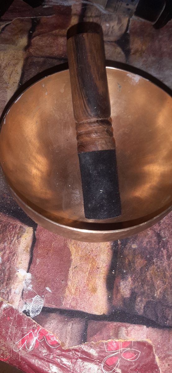 Cuenco Tibetano Bali 18x9cm + Palo