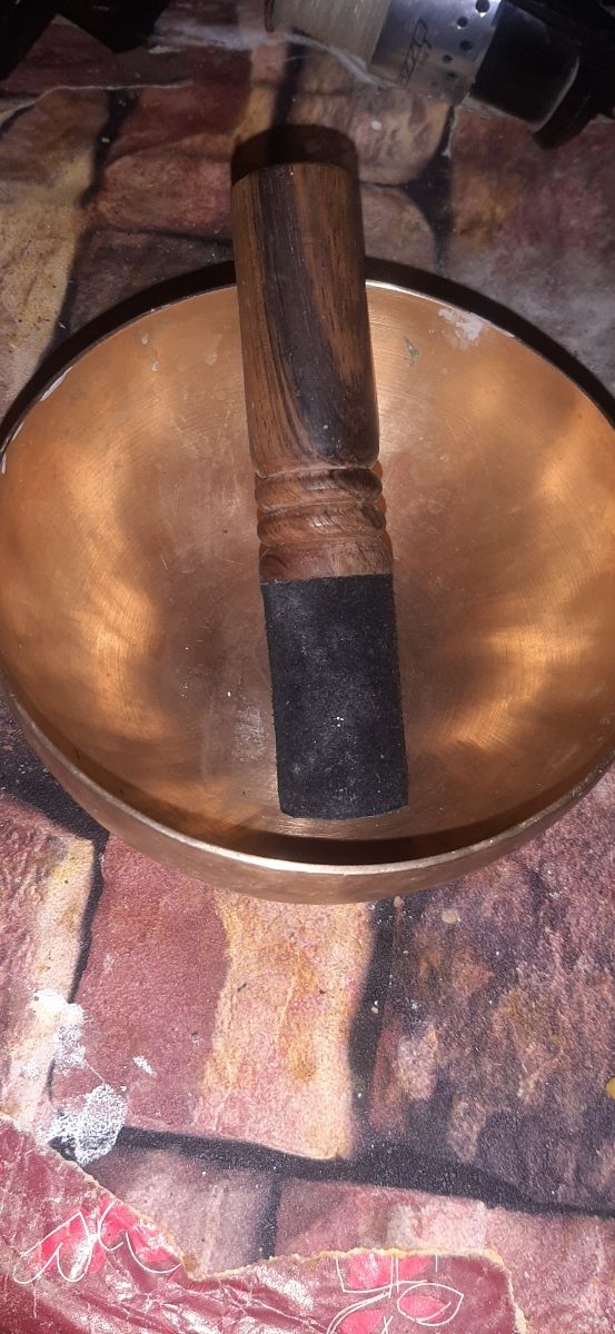 Cuenco Tibetano Bali 18x9cm + Palo