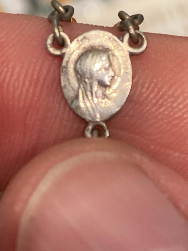 Rosario antico corallo argento