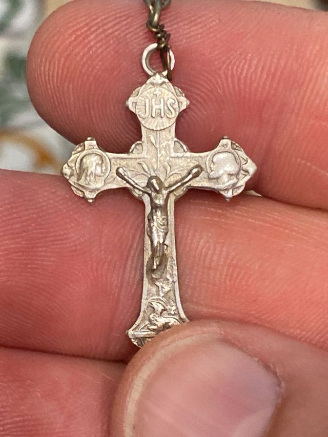 Rosario antico corallo argento