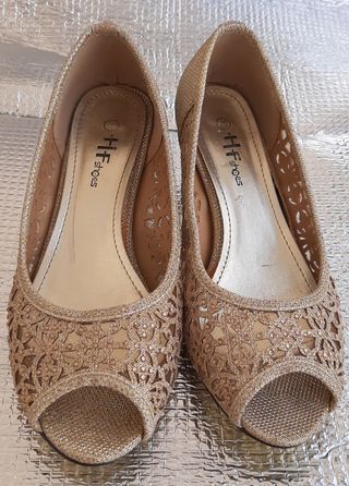 Sandalias doradas HF Shoes