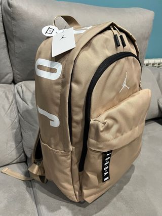 Mochila nike air Jordan beige marron claro nueva 
