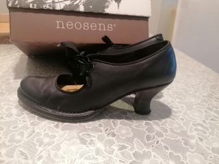 Zapatos negros piel mujer talla 40