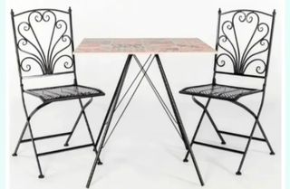 #OFERTA#2 SILLAS PLEGABLES DE  FORJA CON COJINES .