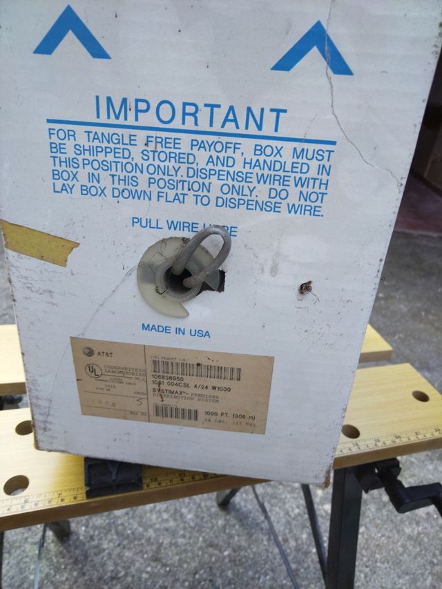 Cavo Ethernet AT&T 1000ft Cat5