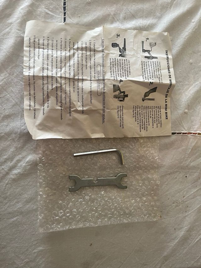 Mini bici monopatín azul niño