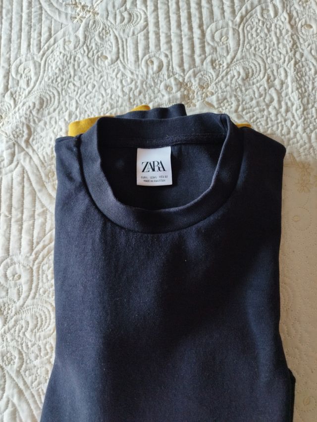 Sudadera Zara Hombre L - Negro/Amarillo