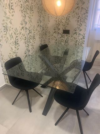 Mesa Argo Kave Home + 4 sillas