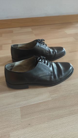 Zapatos Piel Clásicos Negros