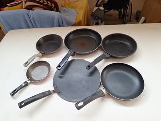 6 padelle di varie dimensioni - cucina