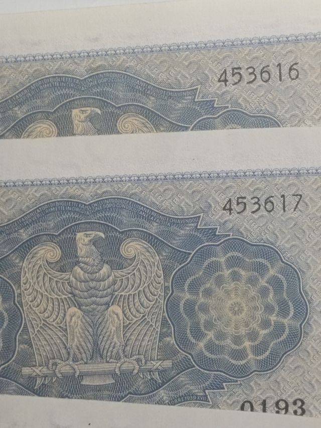 12 Banconote 5 Lire Italia