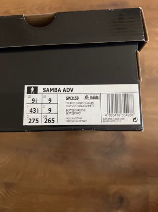 Zapatillas Adidas Samba UK 9 US 9,5 43 1/3
