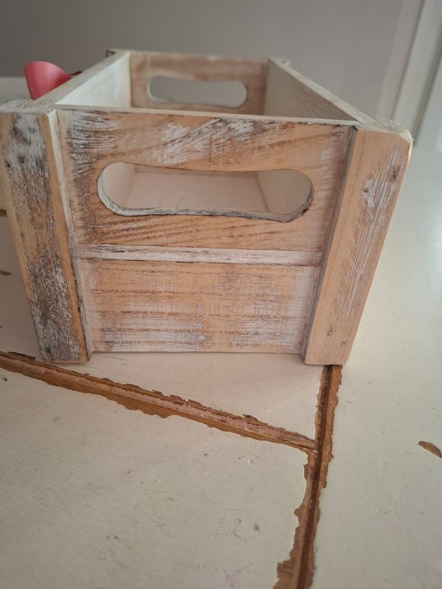 Cassetta legno shabby chic