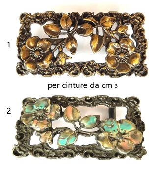 Fibbie cinture vintage - 2pz