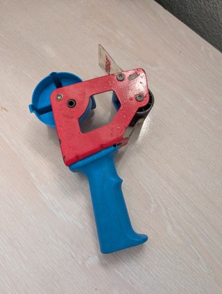 Dispensador cinta adhesiva - Rojo y Azul