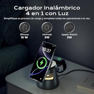 Cargador inalámbrico 4 en 1 VOSFEEL