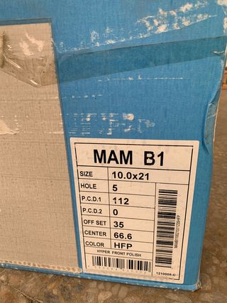 OPORTUNIDAD! 4x LLANTA MAM b1 10x21 5x112 et35