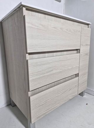 18519 - MUEBLE DE BAÑO (80CM) + LAVABO + ESPEJO 