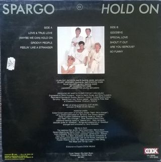Vinilo SPARGO - Hold On