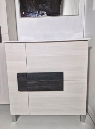 20599 MUEBLE DE BAÑO (80CM) + LAVABO  ESPEJO
