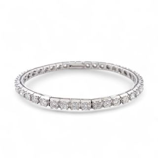 Pulsera diamante oro blanco 18kt