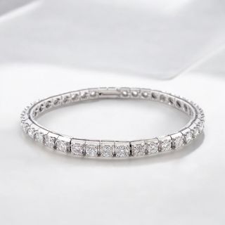 Pulsera diamante oro blanco 18kt
