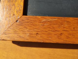 Pizarra antigua 65x50cm, marco madera