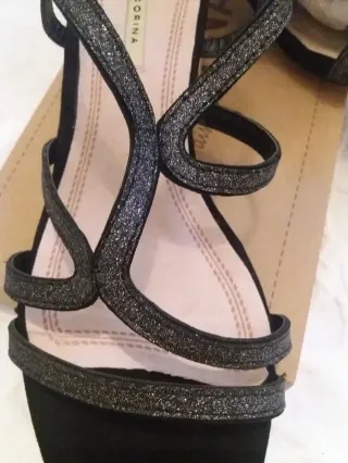 Sandalias Corina negras 38
