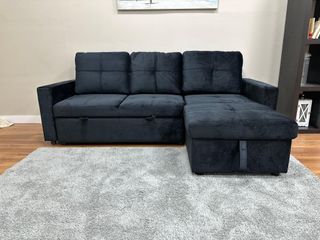 Sofá cama chaise longue gris en OFERTA LIMITADA