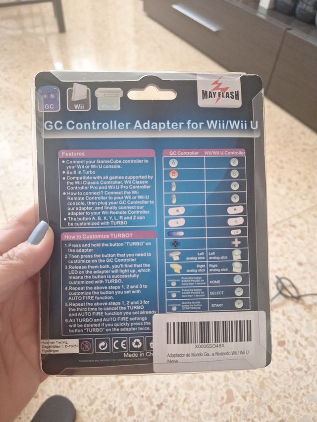 Adaptador Mayflash GC para Wii/Wii U