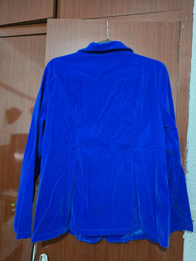 Chaqueta azul terciopelo talla M