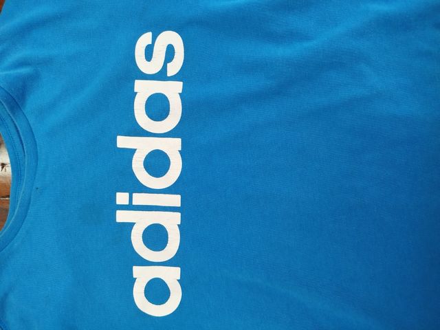 Maglietta Adidas original blu Bambino 11-12 anni