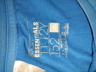 Maglietta Adidas original blu Bambino 11-12 anni