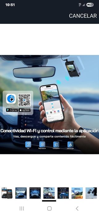 Cámara salpicadero WOLFGANG WiFi