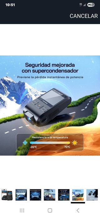 Cámara salpicadero WOLFGANG WiFi