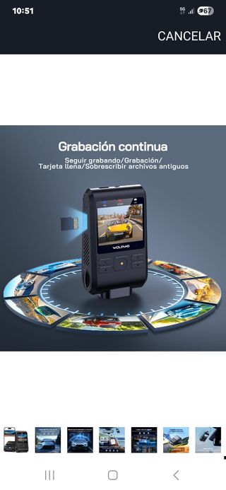 Cámara salpicadero WOLFGANG WiFi