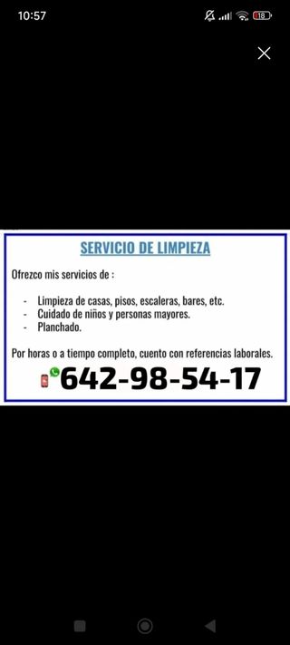 Servicio Limpieza de casas ,pisos, áticos, negocio