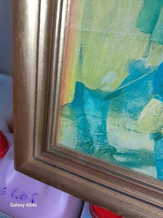 Cuadro antiguo -  Dorado (no tiene cristal)