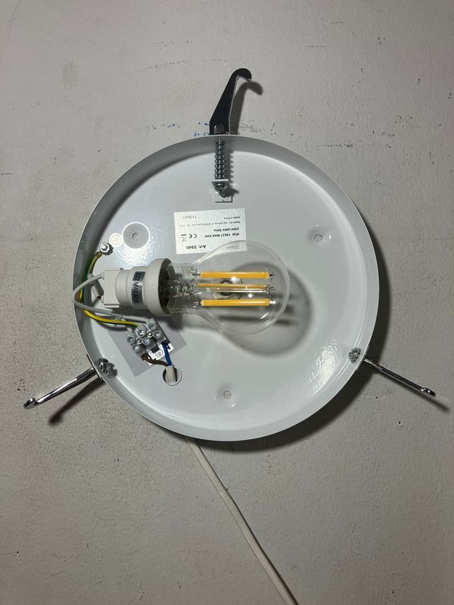 Lampada soffitto vetro inciso