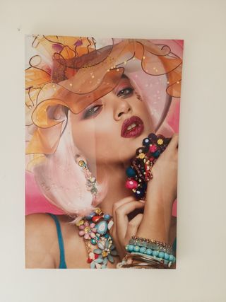 Cuadro mujer brillante - Decorativo