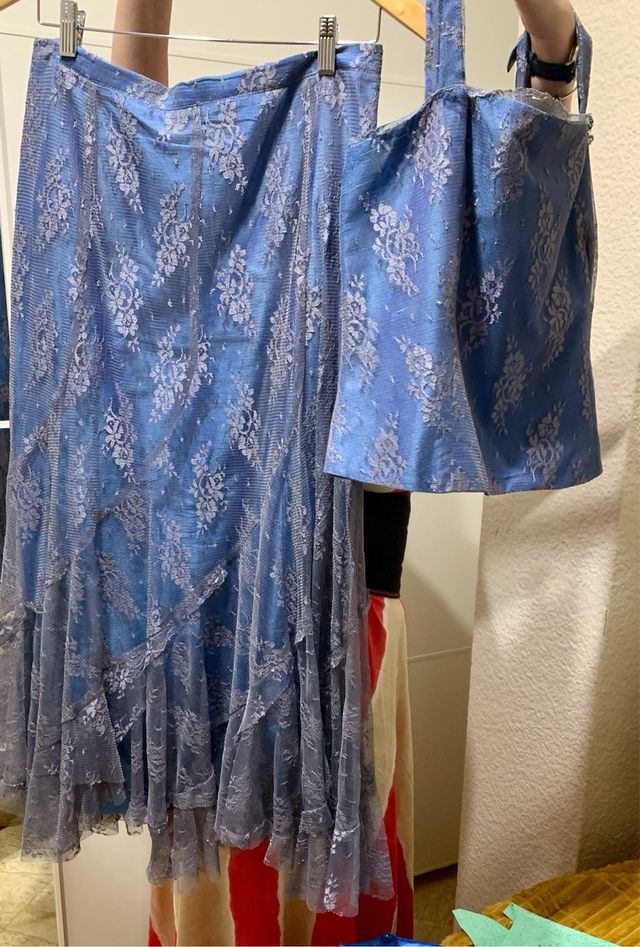 Vestido Dolores Teresa azul, talla 44